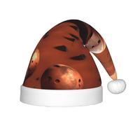 Unkhtt Chapeau de Noël pour enfants avec imprimé planète mars