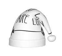 Unkhtt Chapeau de Noël pour enfants avec inscription « Not All Who Wander Are Lost » - Chapeau de Noël d'hiver pour fête de Noël - Nouvel An