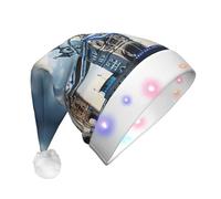 Unkhtt Chapeau de Noël unisexe avec impression historique Old Tower Bridge London - Accessoire de décoration de fête pour le Nouvel An