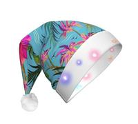 Unkhtt Chapeau de Noël unisexe avec imprimé Hello Hawaï, accessoire de décoration pour fête de fin d'année, chapeau de Noël