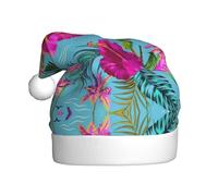 Unkhtt Chapeau de Père Noël Hello Hawaï pour adulte pour fêtes de fin d'année, accessoire de fête de Noël