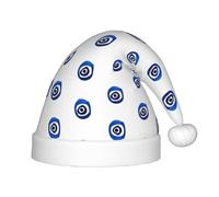Unkhtt Chapeau d'elfe de Noël avec imprimé mauvais yeux pour garçons et filles, chapeau festif pour Nouvel An pour Noël, vacances, Père Noël, cadeau