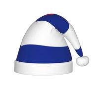 Unkhtt Chapeau d'elfe de Noël imprimé drapeau cubain pour garçons et filles, chapeau festif pour Nouvel An pour Noël, vacances, Père Noël, cadeau