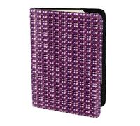 Unkhtt Étui portefeuille compact et sécurisé pour passeport de 14 cm pour homme et femme Motif horreur d'Halloween Violet, Noir , Taille unique