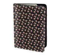 Unkhtt Étui portefeuille pour passeport de 14 cm avec impression Merry Christmas Happy pour homme et femme, compact et sécurisé, Noir , Taille unique