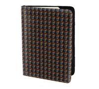 Unkhtt Étui portefeuille pour passeport de 14 cm imprimé citrouille d'automne pour homme et femme, compact et sécurisé, Noir , Taille unique