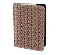 Unkhtt Étui portefeuille pour passeport et documents de voyage avec impression lettre et chiffres de 14 cm pour homme et femme, compact et sécurisé, Noir , Taille unique