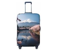 Unkhtt Housse de protection extensible pour valises à coque souple et rigide Motif paysage du Japon Mount Fuji, Noir , S, Bagage à main