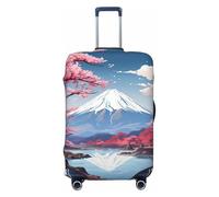 Unkhtt Housse de protection extensible pour valises à coque souple et rigide Motif paysage du Japon Mount Fuji, Noir , S, Bagage à main