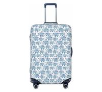 Unkhtt Housse de protection extensible pour valises rigides et souples Motif éléphant Boho, Noir , XL, Bagage à main
