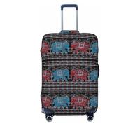 Unkhtt Housse de protection extensible pour valises rigides et souples Motif éléphant Violet, Noir , S, Bagage à main