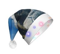 Unkhtt Ireland Outdoors County Clare The Cliffs Chapeau de Noël à LED pour homme et femme Accessoire de fête pour le Nouvel An et Noël