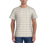 Unkhtt Présentation de divers t-shirts imprimés légumes manches courtes gym hommes respirant confortable usage quotidien décontracté été, Noir , 3XL