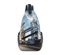 Unkhtt Sac à bandoulière historique Old Tower Bridge London imprimé pour homme et femme pour le quotidien, les voyages, la randonnée, la course à pied en plein air