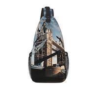 Unkhtt Sac à bandoulière historique Old Tower Bridge London imprimé pour homme et femme pour le quotidien, les voyages, la randonnée, la course à pied en plein air