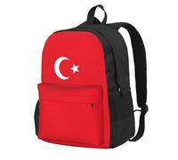 Unkhtt Sac à dos de voyage unisexe pour adulte Motif drapeau de la Turquie