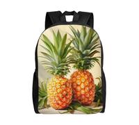 Unkhtt Sac à dos unisexe de grande capacité avec imprimé ananas pour le travail, les voyages, le camping, les aventures en plein air
