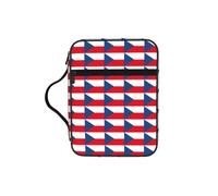 Unkhtt Sac de rangement avec drapeau de la République tchèque imprimé Bible - Housse étanche pour voyage, église, rangement quotidien
