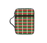 Unkhtt Sac de rangement avec drapeau de la République tchétchène imprimé Bible Sac de rangement pour Écritures Couverture étanche Voyage Église Rangement quotidien