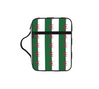 Unkhtt Sac de rangement avec drapeau de l'Algérie imprimé Bible, support pour écriture, couverture imperméable, voyage, église, rangement quotidien