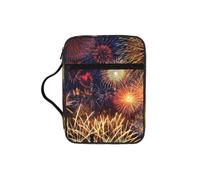 Unkhtt Sac de rangement étanche avec imprimé feu d'artifice pour les écritures