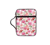 Unkhtt Sac de rangement pour bible imprimé pivoine de jardin, housse imperméable, pour voyage, église, rangement quotidien