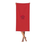 Unkhtt Serviette de bain imprimée drapeau du Maroc - Serviette de plage - Séchage rapide - Légère - Surdimensionnée - Pour adultes - Voyage - Gym