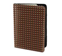 Unkhtt Solar System Jupiter Saturne Print Passeport Portefeuille de voyage pour homme et femme Compact et sécurisé 14 cm, Noir , Taille unique