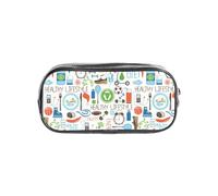 Unkhtt The Nature Wildlands Trousse à crayons transparente pour enfants, étudiants, garçons et filles