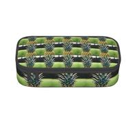 Unkhtt Trousse à crayons avec imprimé « Be A Ananas » - 21 x 5 x 9,4 cm - Pour l'école, le bureau, les voyages, Noir , Taille unique