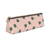 Unkhtt Trousse à crayons de grande capacité avec motif cactus rose pour stylos étudiants et écoles, blanc, Taille unique