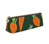 Unkhtt Trousse à crayons de grande capacité avec motif carotte Happy Carotte pour stylos Étudiants et écoles, blanc, Taille unique