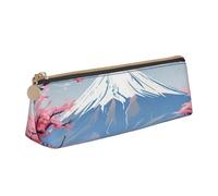 Unkhtt Trousse à crayons de grande capacité avec motif paysage japonais Mount Fuji - Pour étudiants et écoles, blanc, Taille unique