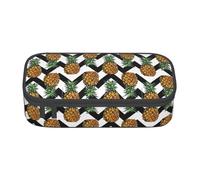 Unkhtt Trousse à crayons d'été avec imprimé ananas 21 x 5 x 9,4 cm, Noir , Taille unique
