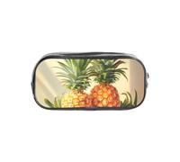 Unkhtt Trousse à crayons transparente avec imprimé ananas pour enfants, étudiants, garçons, filles, organisateur de papeterie transparent