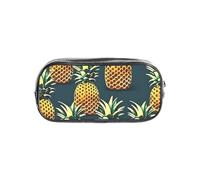 Unkhtt Trousse à crayons transparente avec imprimé ananas rétro pour enfants, étudiants, garçons et filles