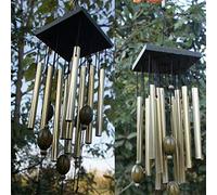 unknow 1 grand carillon à vent en cuivre à suspendre, tubes en cuivre pour décoration de cour, jardin, maison