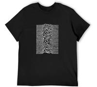Unknown Pleasures Men's T Shirt Unisex Tee Clothing Black S