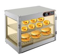 unkonwcy Seau à nourriture Comptoir de maintien au chaud Vitrine de présentation Seau à collations Éclairage commercial Compteur chaud Conteneur de chaleur pour fête Vitrine de cuisson Vitrine de