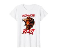 Unleash The Beast Lion Roaring Birthday Lion Juillet August King T-Shirt Graphique avec Valeur