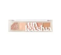 UNLEASHIA Mood Shower Eye Palette - Palette de fards à paupières - 5 couleurs harmonieuses - Maquillage végétalien - Cosmétique coréen - No 3 Nude Shower