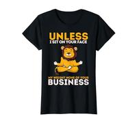Unless I Sit on Your Face Funny Lion Season Lion Lions T-Shirt Graphique avec Valeur
