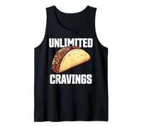 Unlimited Cravings Taco Lover for Lunch Supper Funny Débardeur