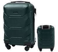 UNLIMITED Lot de 5 Chariots de voyage ABS à 4 roues - Valises enregistrées et cabines - Compatible avec Ryanair, Vert, XS, Mallette