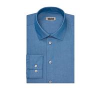 Unlisted by Kenneth Cole Mens Regular Fit Solid Dress Shirt, Hazy Blue, 17-17.5 Neck 36-37 Sleeve US