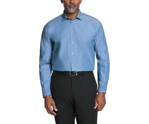 Unlisted by Kenneth Cole Mens Regular Fit Solid Dress Shirt, Hazy Blue, 17-17.5 Neck 36-37 Sleeve US