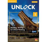 Unlock Niveau 1 – Manuel de l'élève avec pack numérique – Cambridge University Press