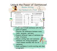 Unlock the Power of Sentences!: Master writing one sentence at a time.