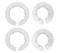 Unlorspy Lot de 4 rosaces de radiateur en plastique de 50 mm pour décoration de tuyau d'eau blanche