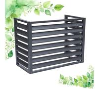 Unmjgybc Garde-Corps Cadre De Climatisation Support De Climatiseur À Persiennes Convient pour l'unité extérieure du climatiseur Gris Sans Couv L120×W70×H150(5P)